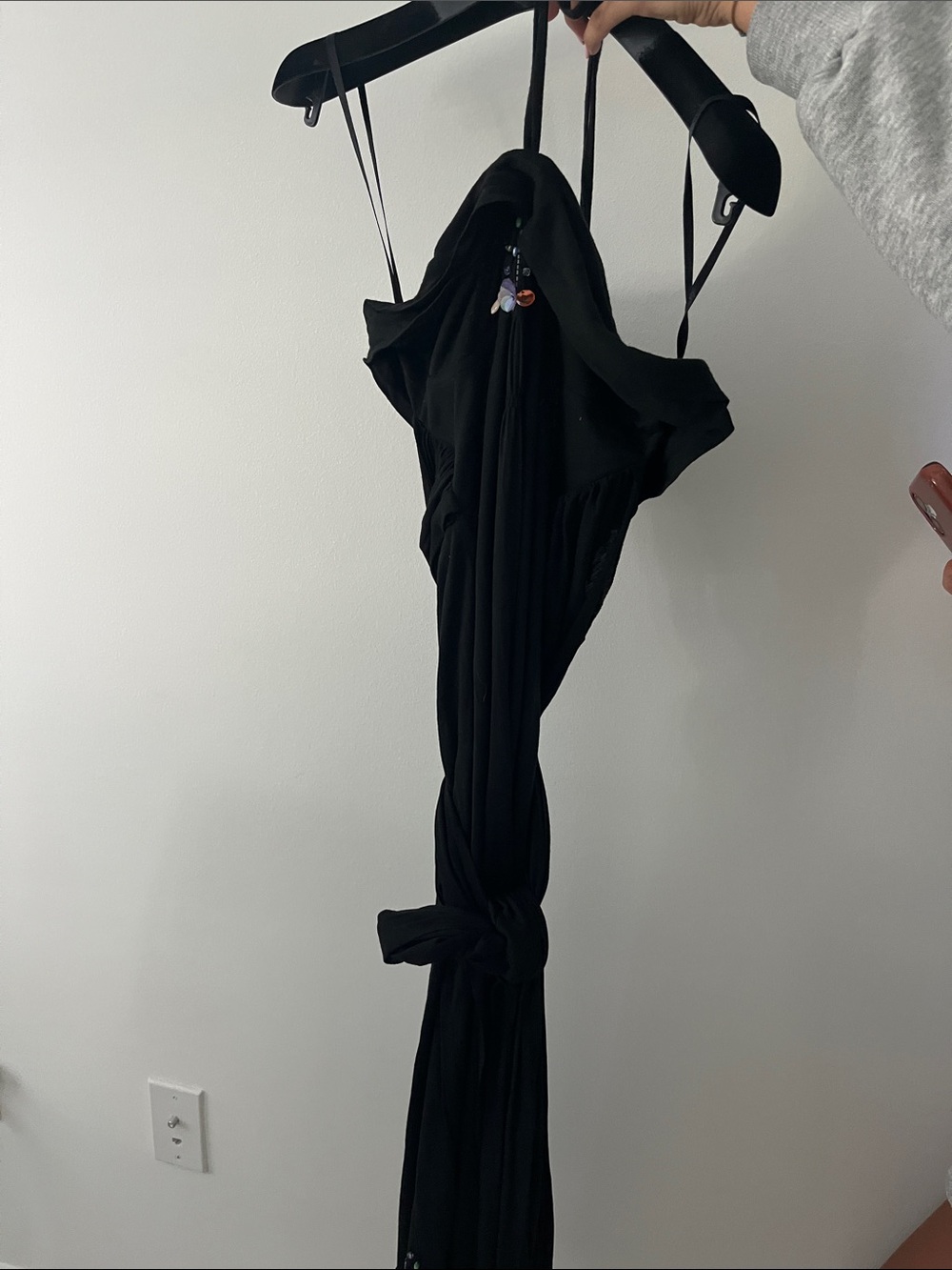 Repley Black Women's Spaghetti-Strap Maxi Dress